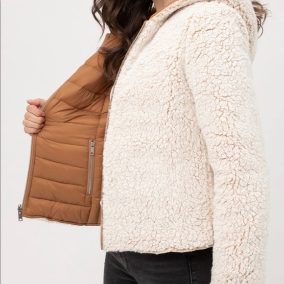 Reversible faux sherpa jacket - Picture 4 of 5